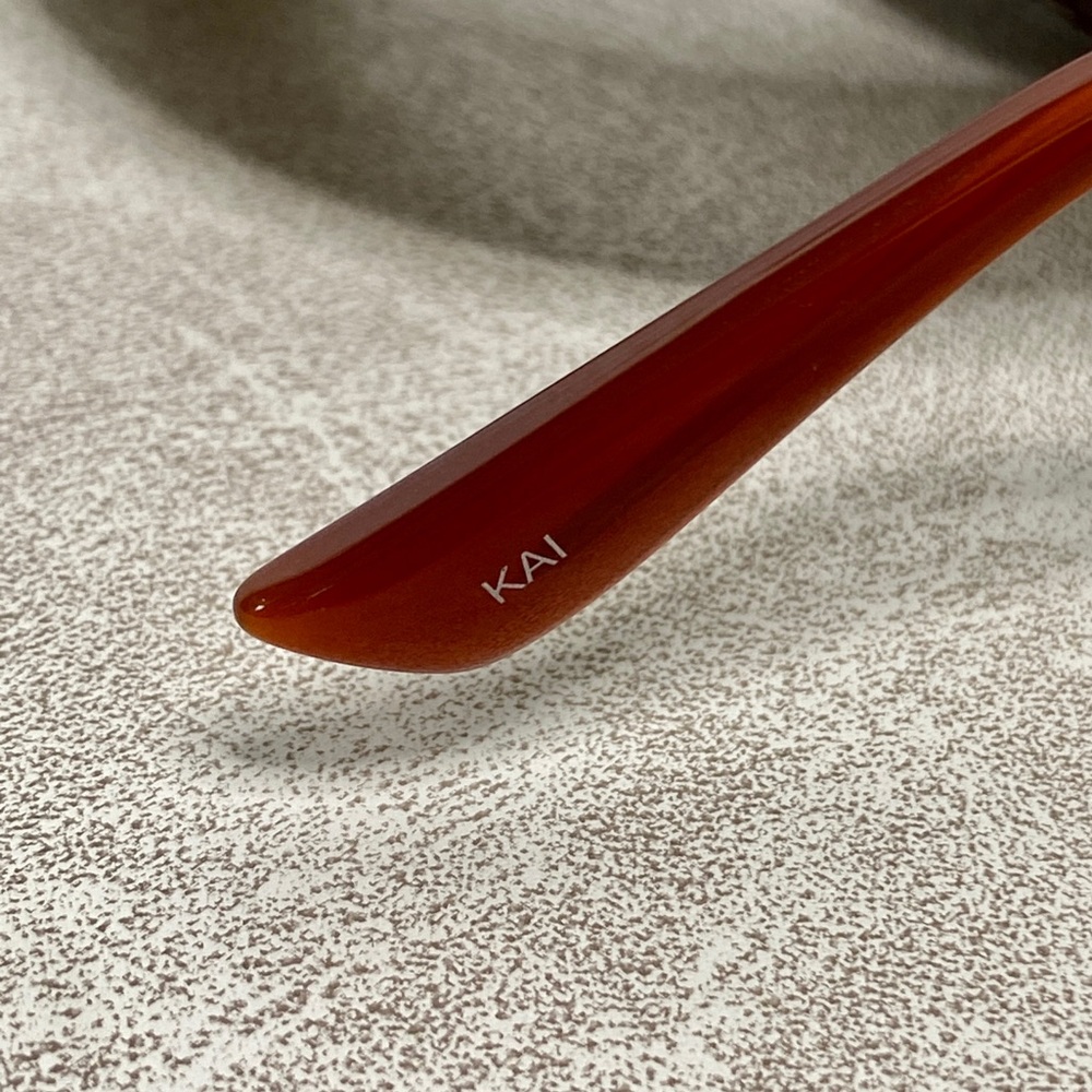 DIFF 55mm Kai Oval Sunglasses Nutshell Frame Brow… - image 6